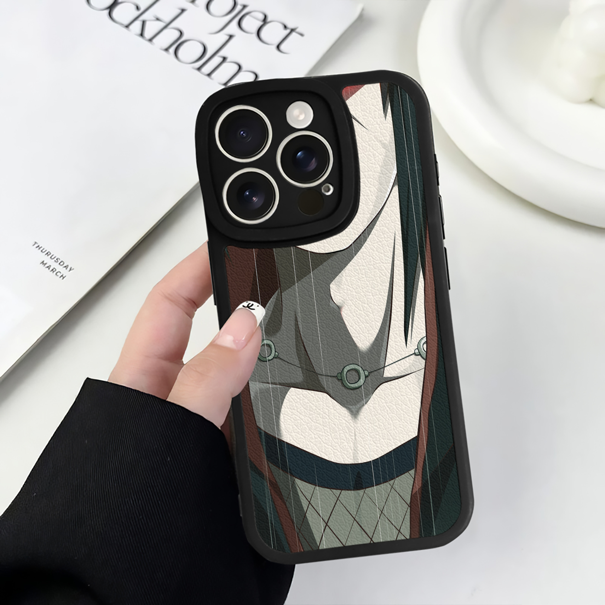 （画像用） NARUTO -ナルト- NARUTO -ナルト- 疾風伝 【iPhone 16シリーズ対応】シリコンスマホケース（レザー調） 材質：シリコン